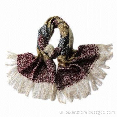 Mohair Knitted Scarf, Customized Designs are Accepted